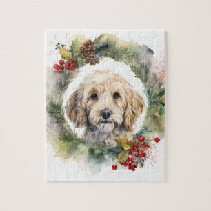 Cockapoo Weihnachtsfeier Festliche Jungfrau Puzzle