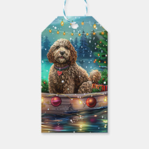 Cockapoo Weihnachtsfest Reise Geschenkanhänger