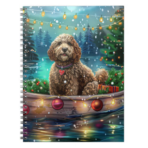 Cockapoo Weihnachtsfest Reise Notizblock
