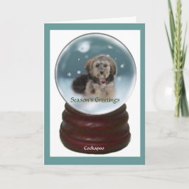 Cockapoo Weihnachtsgeschenke Feiertagskarte