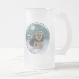 Cockapoo Weihnachtsgeschenke Mattglas Bierglas