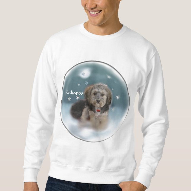 Cockapoo Weihnachtsgeschenke Sweatshirt (Vorderseite)