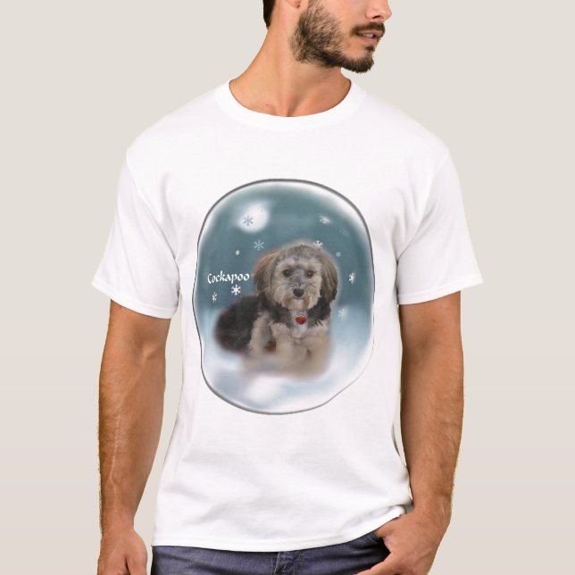 Cockapoo Weihnachtsgeschenke T-Shirt (Vorderseite)