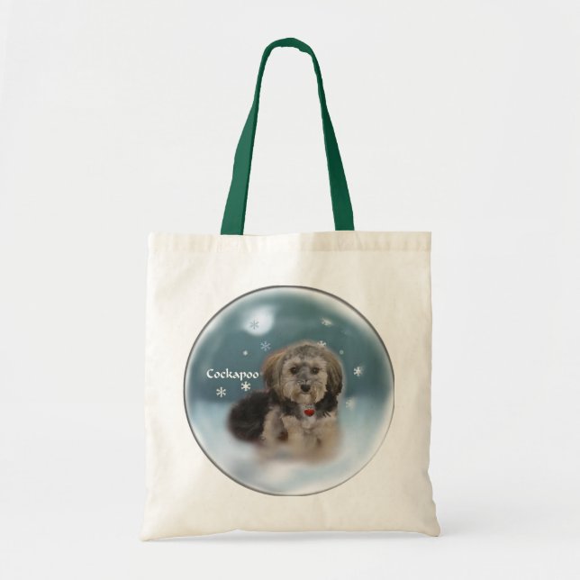 Cockapoo Weihnachtsgeschenke Tragetasche (Vorne)