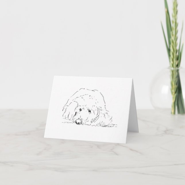 Cockapoo-Welpe, Geschenkideen für Hundebesitzer Dankeskarte (Vorderseite)