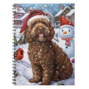Cockapoo Winter Wunderland Weihnachtsfreuden Notizblock