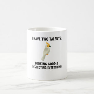 Cockatiel-Besitzer gibt Bird Cockatiel Parrot Love Kaffeetasse