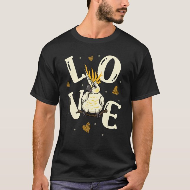 Cockatiel  Bird Parrot Bird Watching Ornithologist T-Shirt (Vorderseite)