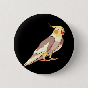 Cockatiel Bird Parrot Button