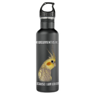 COCKATIEL Birds Funny Cockatiels Design Edelstahlflasche