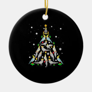 Cockatiel Christmas Tree Funny Cockatiel Bird Chri Keramik Ornament