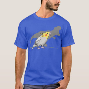 Cockatiel Cockatoo Lutino Parrot Quarrion Dino T-Shirt