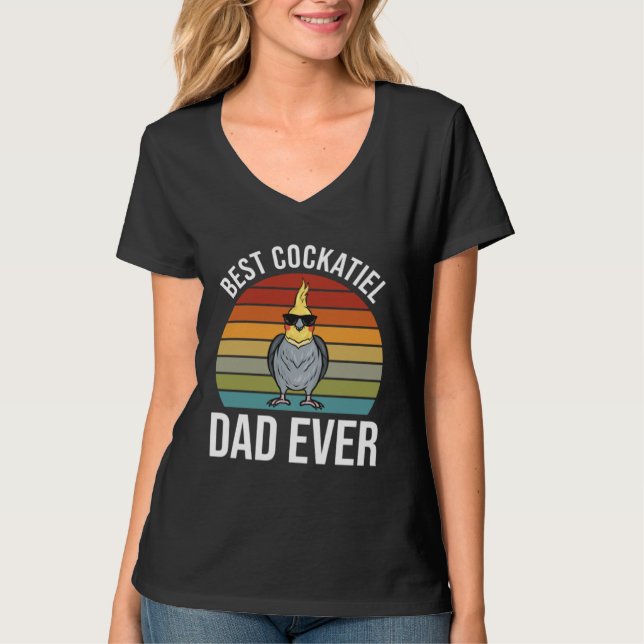 Cockatiel Dad  Cockatiel T-Shirt (Vorderseite)