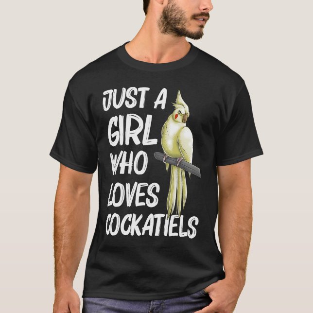 Cockatiel  for Girls Kids Bird Parrot  Owner T-Shirt (Vorderseite)