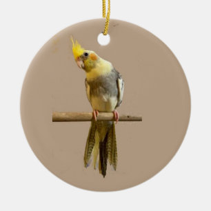 Cockatiel Keramik Ornament
