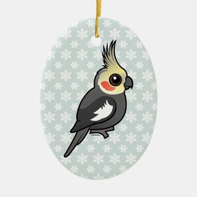 Cockatiel Keramikornament (Vorne)