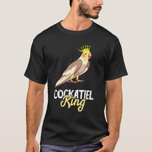 Cockatiel King Crown Cockatoo Bird Eigentümer Parr T-Shirt (Vorderseite)