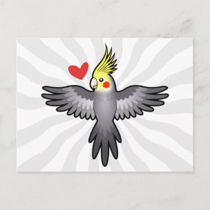 Cockatiel-Liebe Postkarte