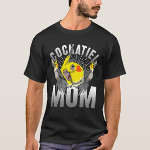 Cockatiel Mama Vogelbeobachtung Birdwatcher Parrot T-Shirt