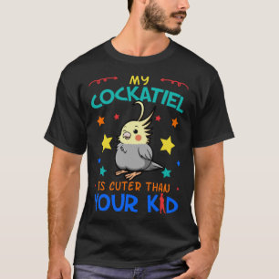 Cockatiel Parrot Cockatoo Lutino Quarrion Weiro Bi T-Shirt