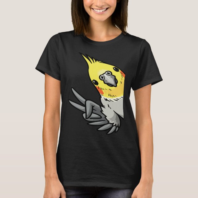 Cockatiel Parrot From Side T-Shirt (Vorderseite)