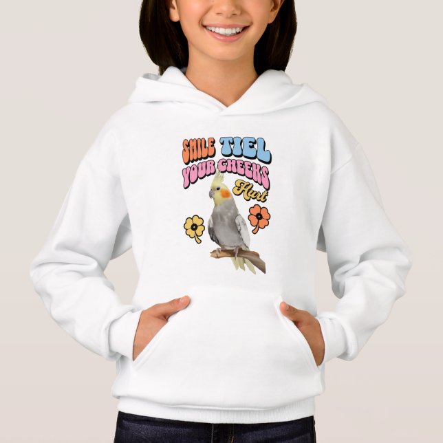 Cockatiel Parrot Hoodie (Vorderseite)