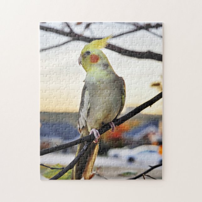 Cockatiel-Profil-Fotografie Puzzle (Vertikal)