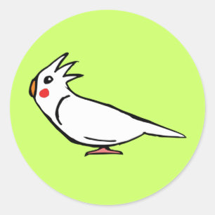Cockatiel Runder Aufkleber