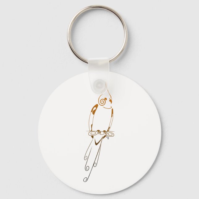 Cockatiel Schlüsselanhänger (Vorderseite)