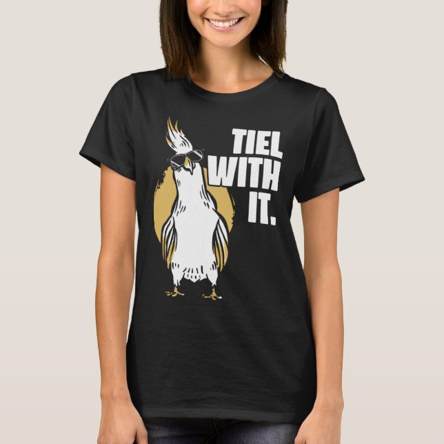 Cockatiel Tiel With It Cool Sunglasses Bird for Pa T-Shirt (Vorderseite)