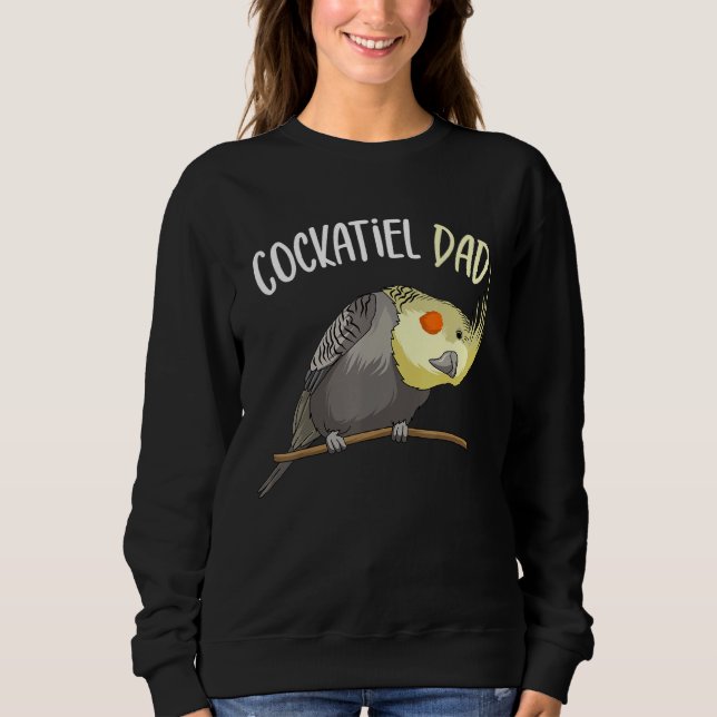 Cockatiel Vater Funny Bird Lover Men Sweatshirt (Vorderseite)