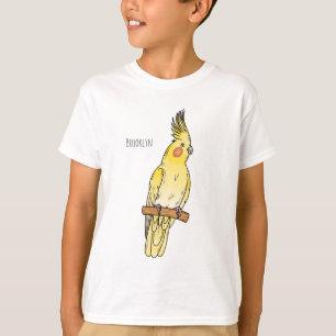 Cockatiel-Vogel-Cartoon T-Shirt