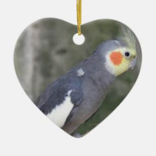 Cockatiel-Vogel Keramikornament