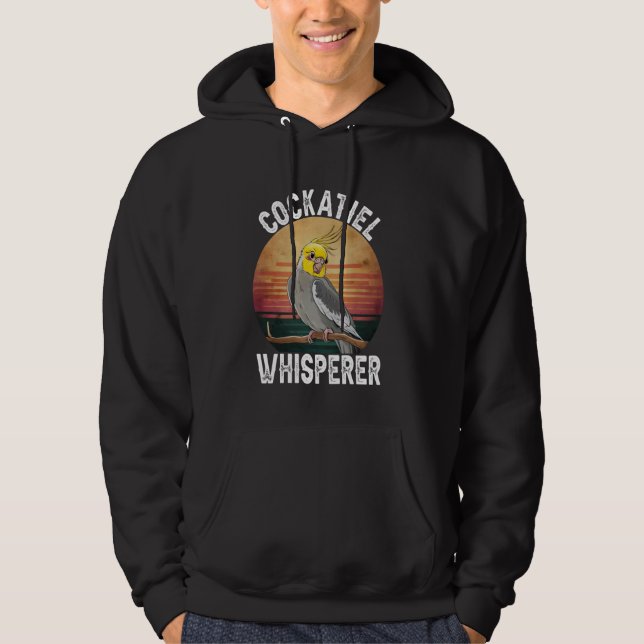Cockatiel Whisperer Funny Niedlich Parrot Lover Me Hoodie (Vorderseite)