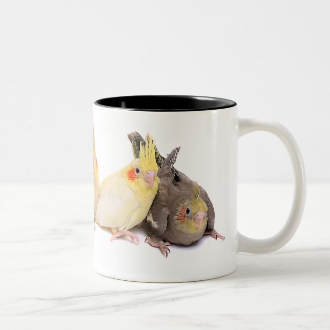 Cockatiels Zweifarbige Tasse (Rechts)