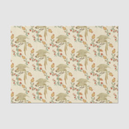 Cockatoo and Pomegranate Pattern Seidenpapier