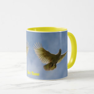 Cockatoo Bird Parrot Australisches Gelbes Foto Tasse