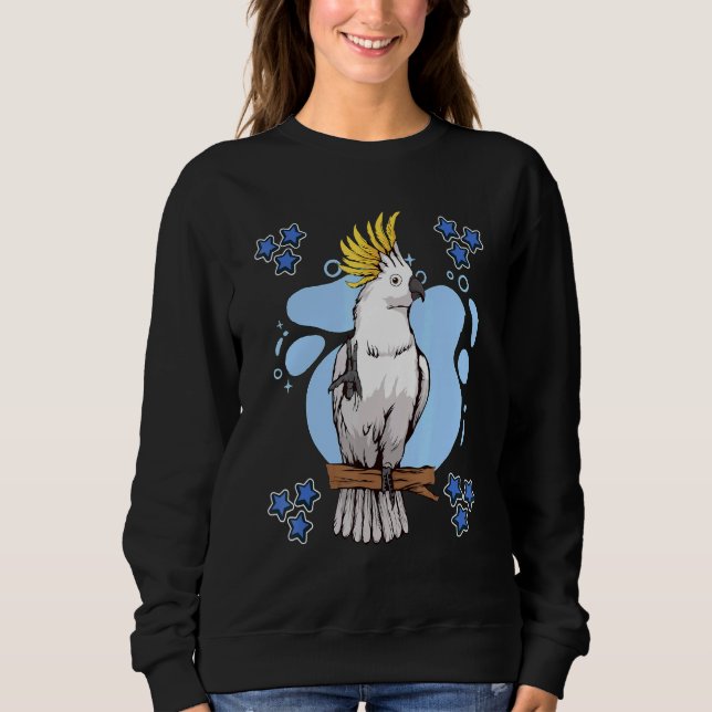 Cockatoo Blue Design Parrot Stuff Cockatoos Sweatshirt (Vorderseite)