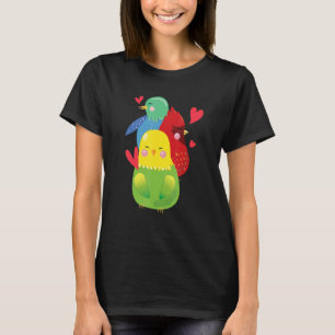 Cockatoo Exotic Bird Parrot Budgerigar Budgie Lieb T-Shirt