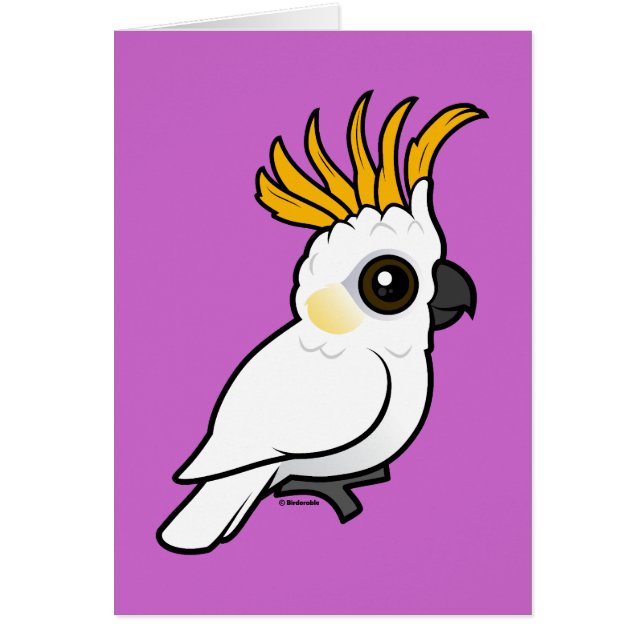 Cockatoo Gelb-mit Haube (Wappen oben) (Vorne)