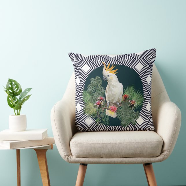 Cockatoo im Paradies Kissen (Stuhl )