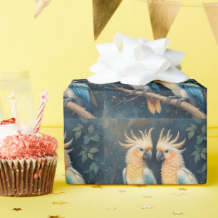 Cockatoo Parrot Couple Geschenkpapier