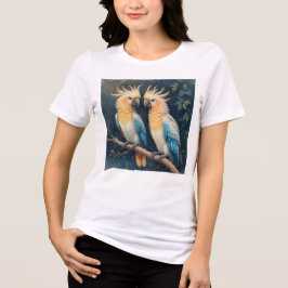 Cockatoo Parrot Couple Tri-Blend Shirt