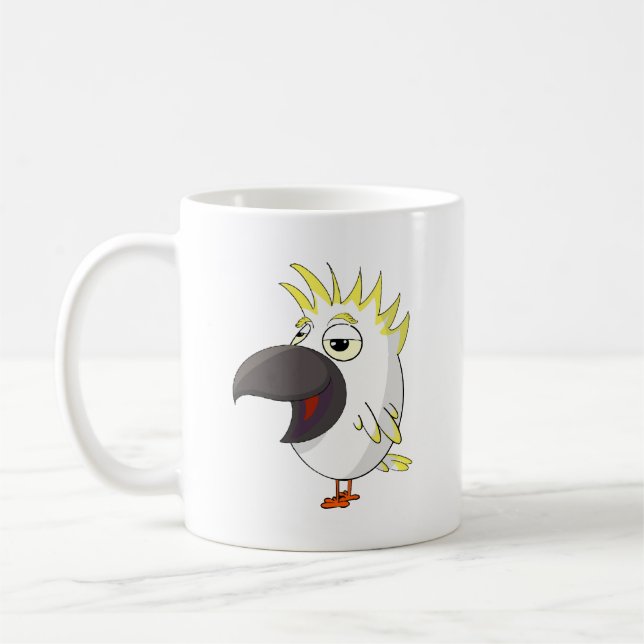 Cockatoo-Parrot-Tasse Kaffeetasse (Links)