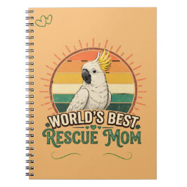 Cockatoo Rescue Bird Mom Notizblock