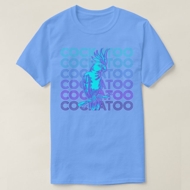 Cockatoo Retro-Geschenk T-Shirt (Design vorne)