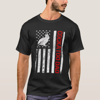 Cockatoo-Vater Amerikanischer Flaggenvogel T-Shirt