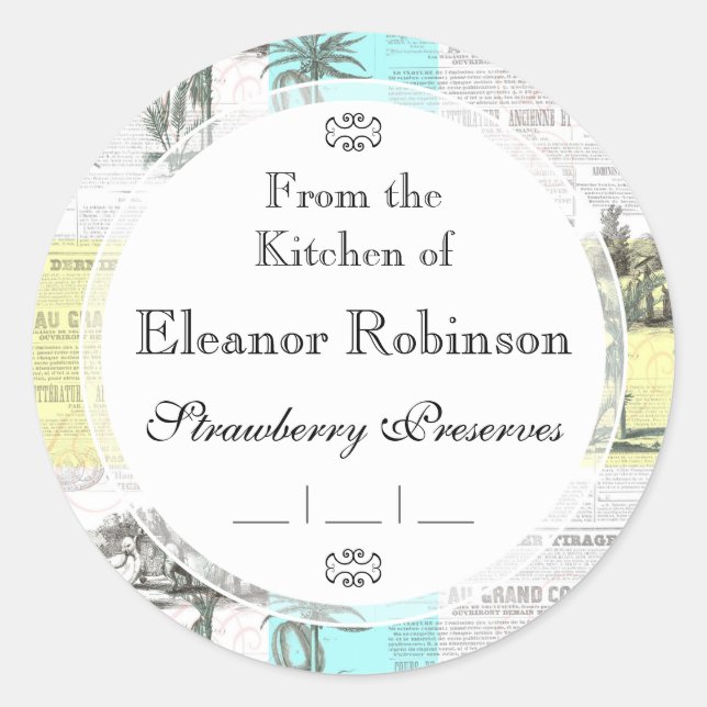 Cockatoos Colonial Dream Runder Aufkleber (Vorderseite)