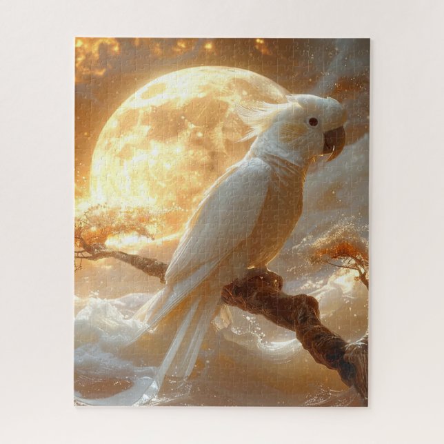 Cockatop Parrot Fantasy Dreamscape Puzzle (Vertikal)