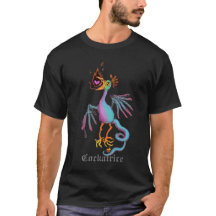 Cockatrice-mittelalterliches Tier-Grafik-T-Shirt